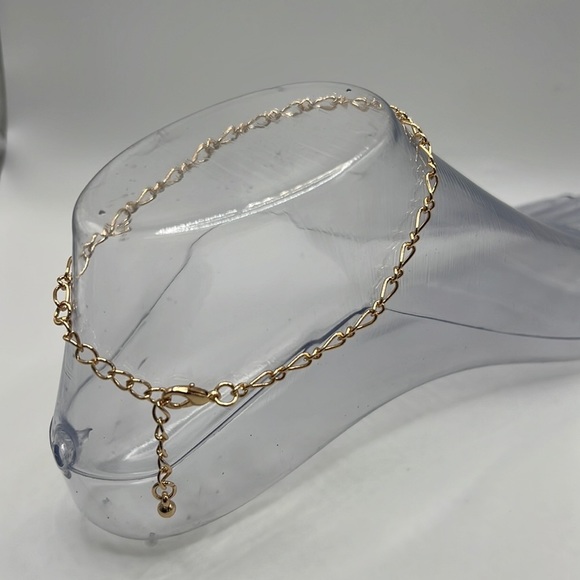 Gold chain anklet - Picture 2 of 2